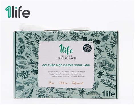 Combo 10 Gối Thảo Mộc Chườm Nóng Lạnh 1life Herbal Pack Dành Cho Spa Nail Beauty Salon Medigo