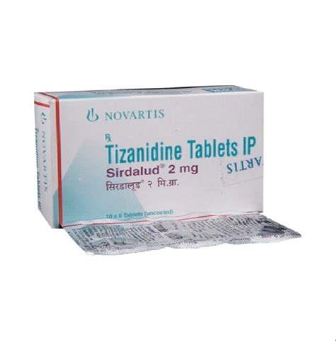 Sirdalud Tizanidine 2mg Tablets At Rs 44box Tizanidine Tablet In