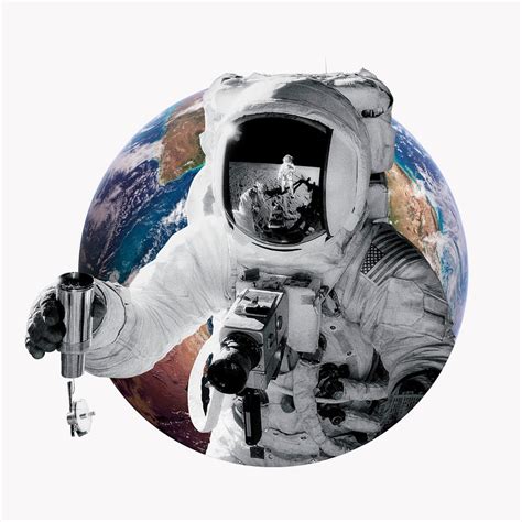 Astronaut in space badge design | Free Photo - rawpixel