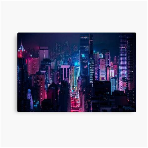 "Neon City Aesthetic " Canvas Print for Sale by Freshfroot | Redbubble