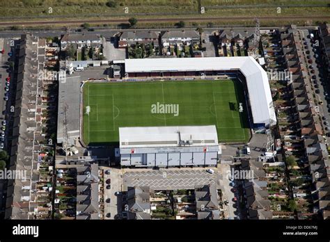 Aerial View Of Blundell Park Home Of Grimsby Town Fc Stock Photo Alamy