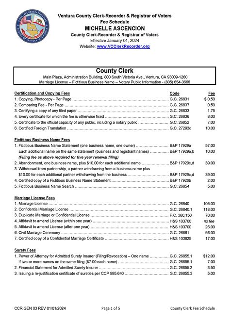 Ventura County Ca County Clerk And Recorder Registrar Of Voters