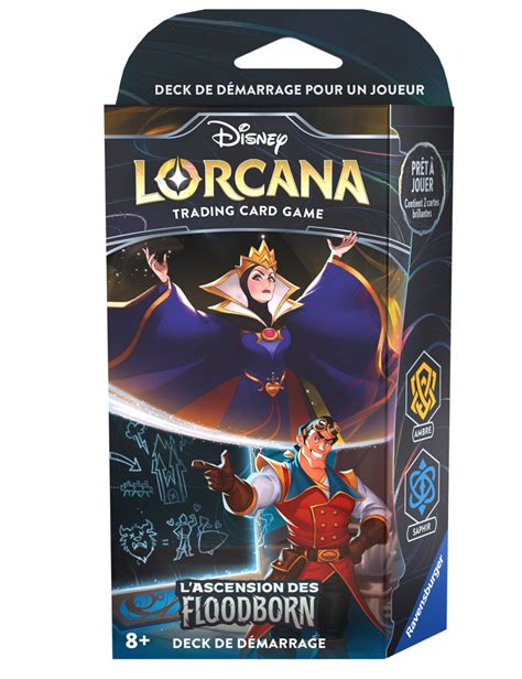 Lorcana Disney L Ascension des Floodborn Deck de démarrage La Reine et