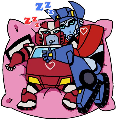 More Snoozing Optimus And Ratchet By Kingrebecca Transformers Comic