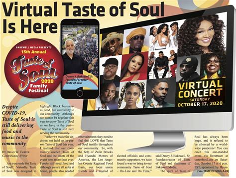 The 15th Annual Taste Of Soul Reveals Virtual Concert And Community