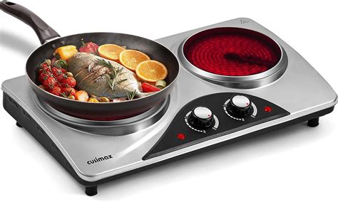 Amazon Double Burner CUSIMAX 1800W Hot Plate Ceramic Electric