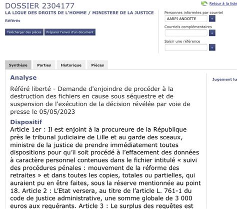 Marion Ogier on Twitter Cest gagné pour la LDH Fr Le tribunal