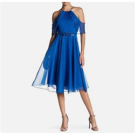 Halston Heritage One Shoulder Midi Dresses For Women Mercari