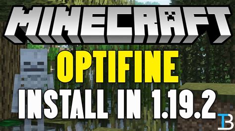 How To Download And Install Optifine 1 19 2 In Minecraft Youtube