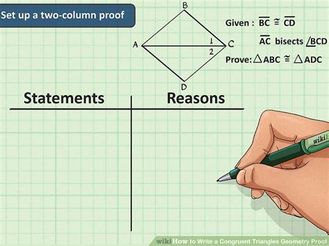 How To Write A Congruent Triangles Geometry Proof 7 Steps