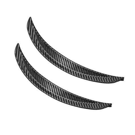 2Pcs Carbon Fiber Style Car Wheel Eyebrow Arch Protector Trim Lips