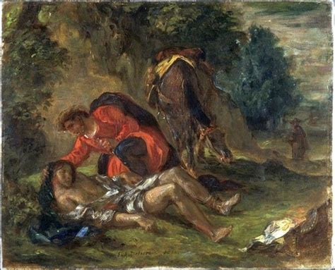 Eug Ne Delacroix The Good Samaritan 1852 Eugène Delacroix Art Uk