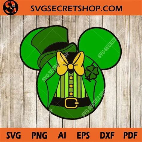 Mickey St Patricks Day Mickey Svg Lucky Mickey Svg Disney Svg St