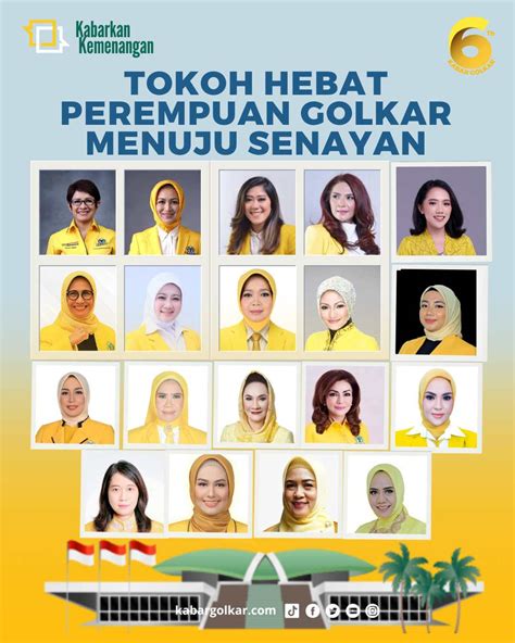 19 Tokoh Perempuan Hebat Golkar Yang Berhasil Melenggang Ke Senayan