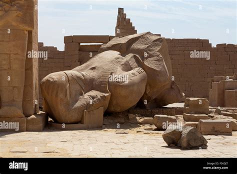 The Fallen Colossus At The Ramesseum Mortuary Temple Of Ramesses Ii