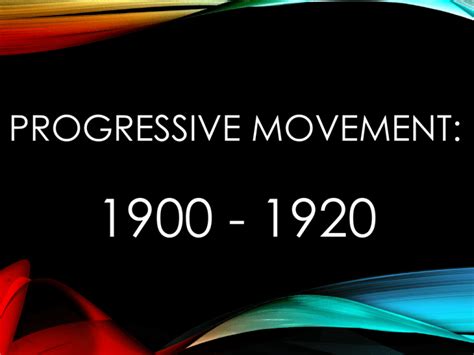 Progressive Movement Powerpoint