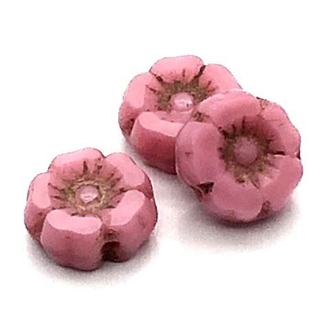 Beads Online Australia Czech Hibiscus Beads Czech Glass Beads