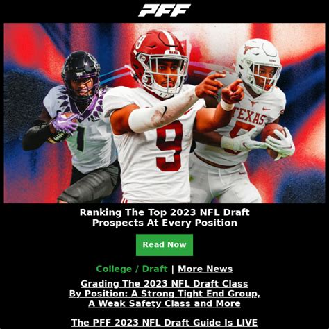 2023 NFL Draft Position Rankings Risers And Fallers Pro Football Focus