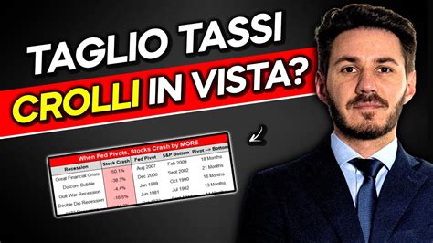 Il TAGLIO TASSI FED farà crollare i mercati finanziari YouTube