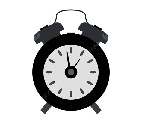 Alarm Clock Icon Alert Black Ticking Vector, Alert, Black, Ticking PNG ...