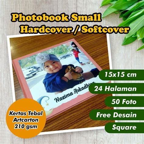 Jual Photobook Small 24 Hal 50 FOTO 15 X 15 Cm Hardcover