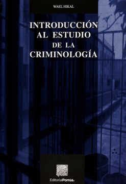 Pdf Introducci N Al Estudio De La Criminolog A