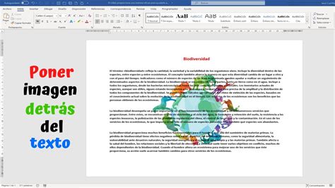 Como Poner Una Imagen Detras Del Texto En Word 2016 Youtube Otosection