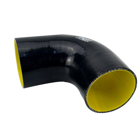 Silicone 90 Degree Elbow Hose Pipe 3 Inch 76mm Intercooler Tube Black Radiator Ebay