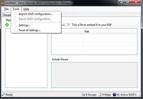 Valve Hammer Wad Configuration Manager Goldsource Engine Modding Tools