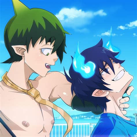 Alec Nsfw Artist On Twitter Green Blue Blueexorcist Nsfw