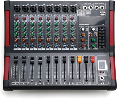 Tc Home 8 Channel Powered Mixer Professional Mixing