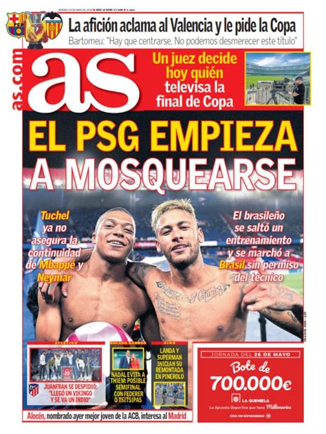 La Portada Del Diario As 24 05 2019