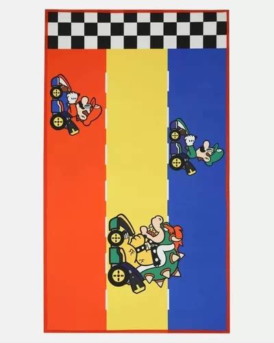 Tapete Infantil Pista Mario Bros Antiderrapante N01 Parcelamento