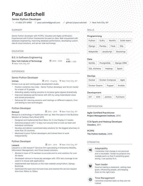 How To Shortlist The Best Python Developer Resume Tips From Experts