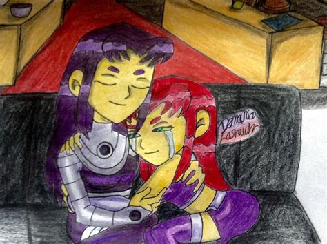 Teen Titans Blackfire N Starfire By Artdemaurialashawn21 On Deviantart