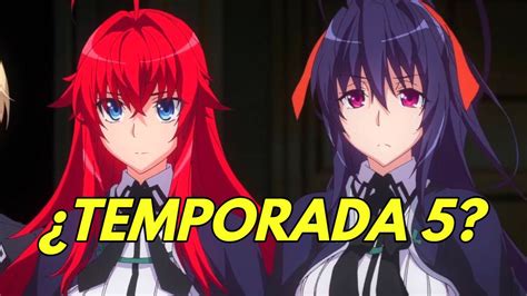 Highschool Dxd ¿se Anunciará Algún Día La Temporada 5 De Su Anime