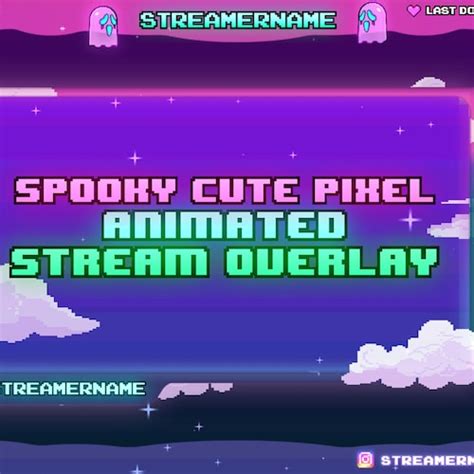 Pastel Goth Bat Twitch Stream Overlay Animated Cute Twitch Etsy