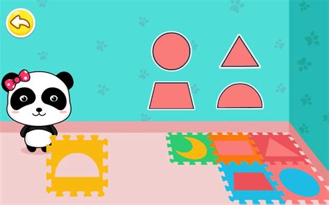 Baby Panda Learns Shapes - Games Educate Kids