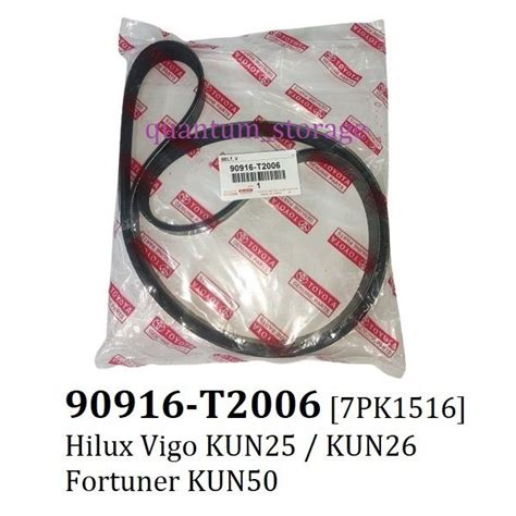 Toyota Fan Belt Drive Belting T Pk Hilux Vigo Kun