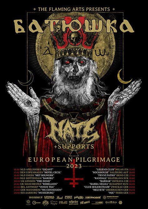 Hate Announces European Tour For Early 2023 Supporting Batushka On Their European Pilgrimage