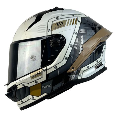 Casco XTR 352 START LREK BEIGE BLANCO Mercleta