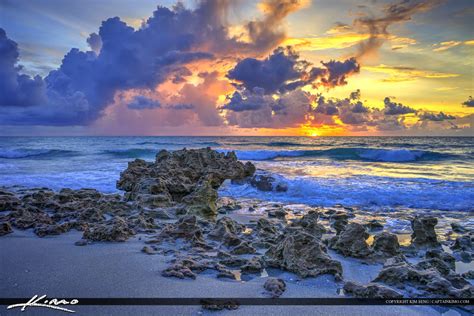 Rocks Along the Beach Coral Cove Park | HDR Photography by Captain Kimo