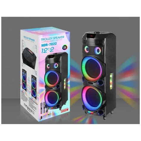 Ndr W Dual Inch High Power Outdoor Speaker With Led Light