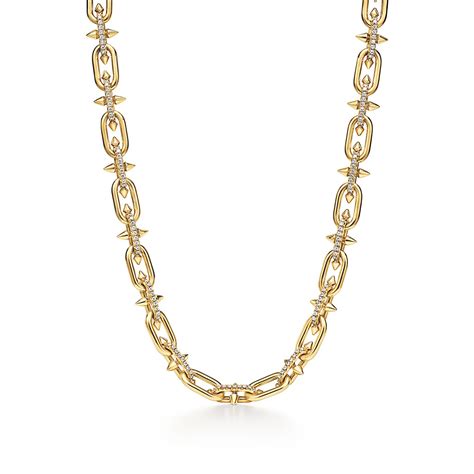 Tiffany Titan By Pharrell Williams Necklace In Yellow Gold With Diamonds Tiffany And Co