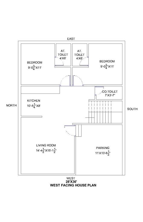 40 X60 Marvelous Furnished 2bhk West Facing House Plan As Per Vastu Shastra Autocad Dwg And Pdf