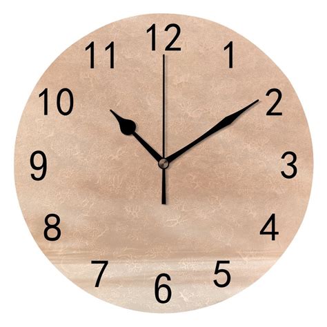 Hidove Round Wall Clock Home Decorative Unobtrusive Botanical