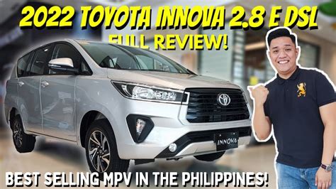 Toyota Innova E Dsl Mt Full Review Best Selling Mpv In The