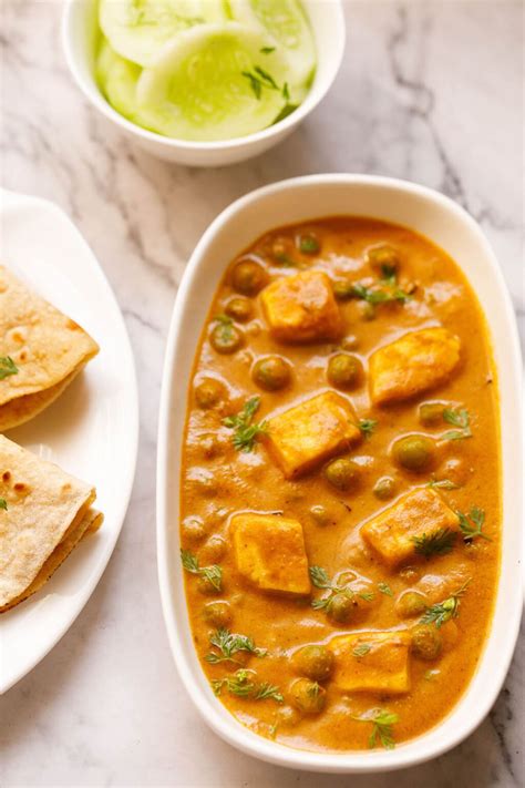 Matar Paneer Recipe Punjabi Mutter Paneer