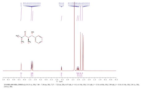 R A Amino N N Dimethyl Benzenepropanamide Hcl H Nmr