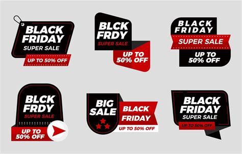 Set Of Black Friday Badges Vector Art At Vecteezy